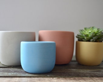 Colored Concrete Planter