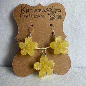 Flower Drop earring set great gift for Easter spring, best selling items, popular right now, gift for her, for women for girlfriend trending