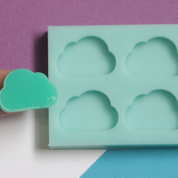 Cloud Bits Silicone Mold Palette for  Resin Deco Bag Earrings Studs Shaker Charms DIY