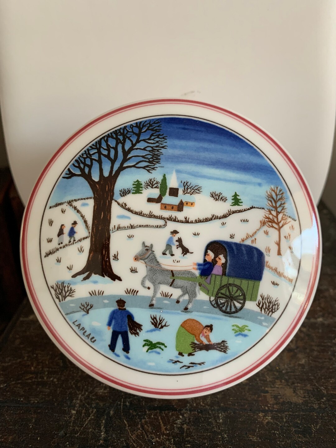 Villeroy & Boch 1748 Covered Trinket Box Beautiful Folk Art Etsy