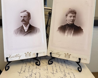 Victorian Couple Cabinet Card Photos