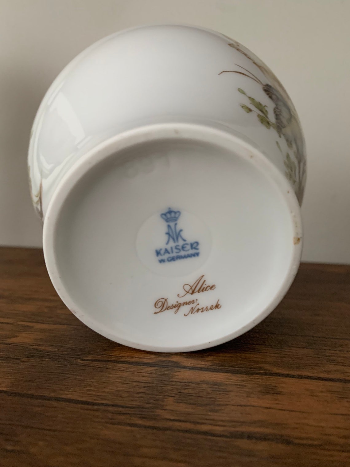 Stunning Kaiser Vase by Designer Alice Nossek Etsy