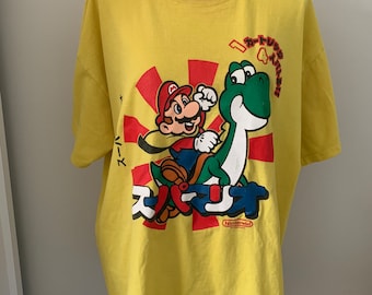 Preowned Almost Vintage Super Mario for Nintendo Japan Graphic T-Shirt