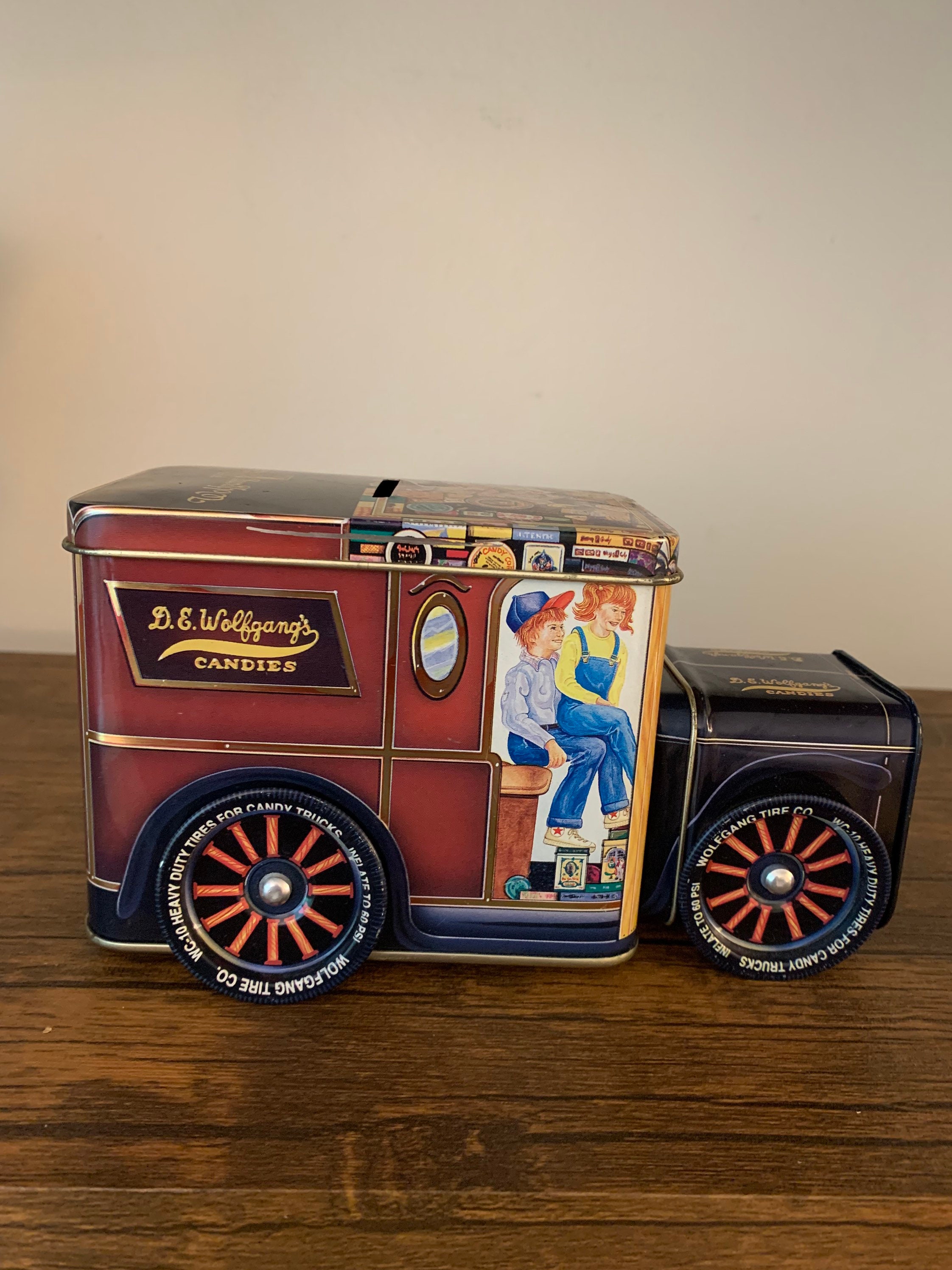 Vintage AntiqueWOLFGANG CANDY Delivery TruckTin Bank With Etsy