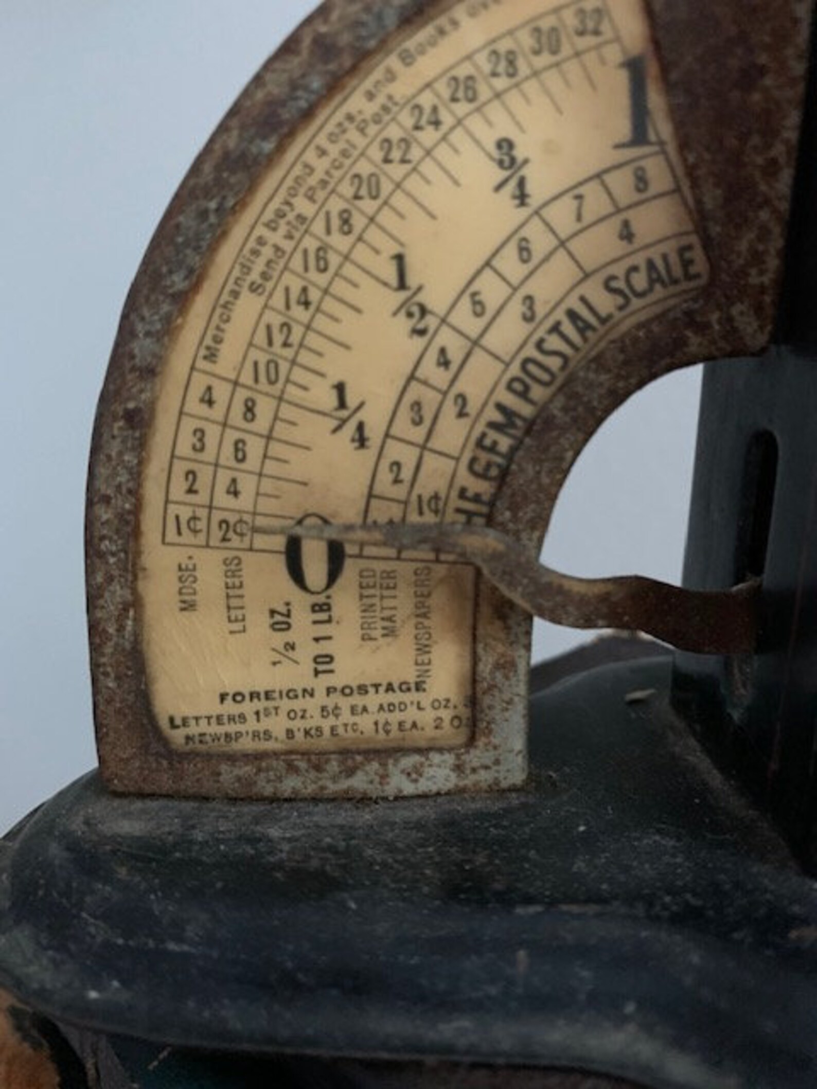 Vintage Postal Scale Circa 1930 The Gem Postal Scale Company Etsy