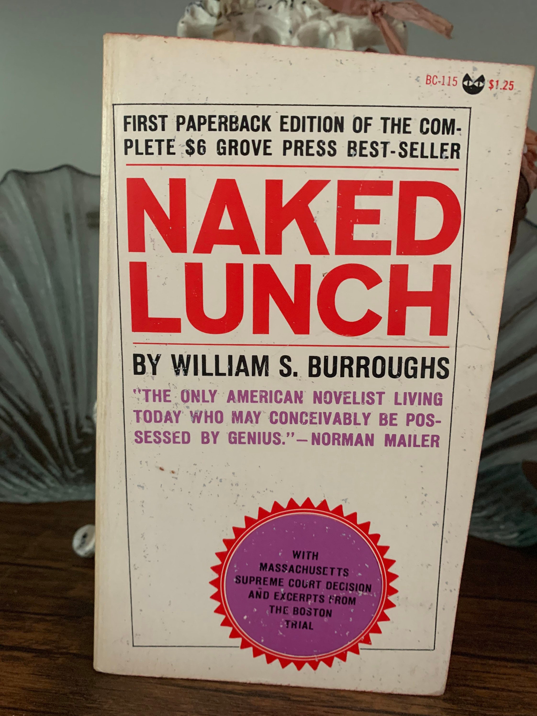 Vintage BookNaked Lunch de William S. Burroughs - Etsy México
