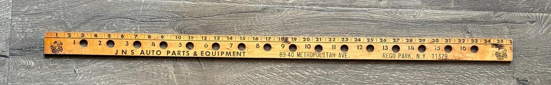 Antique Vintage Hastings Piston Advertising Yard Stick Ruler 36