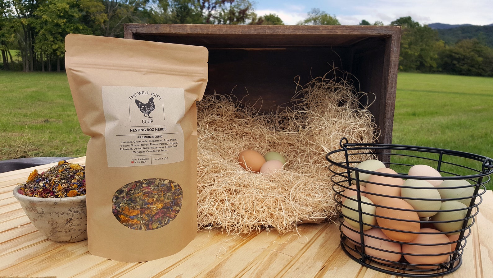 Chicken Nesting Box Herbs Premium Blend 14 Dried Herbs & Etsy