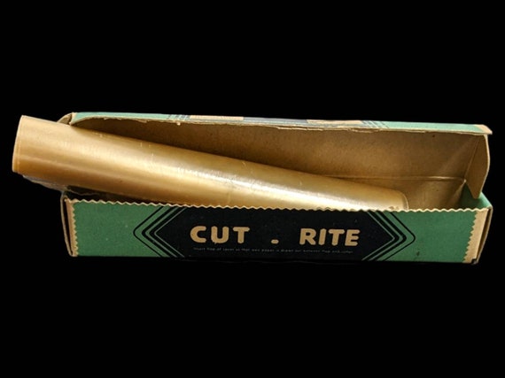 Cut Rite Rare Salesman Sample 1940s Advertising Mini Box Mini Wax