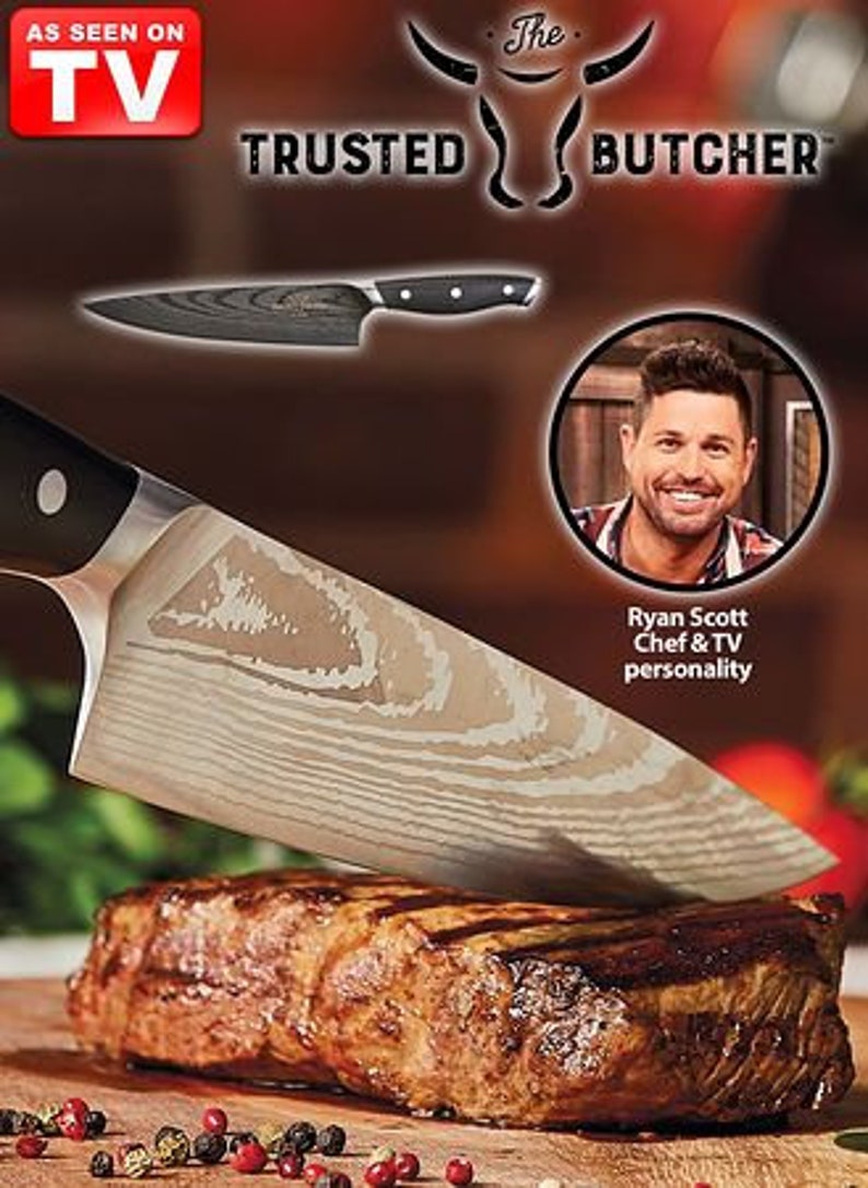 Trusted Butcher 8 Chef Knife Seen On Tv Etsy