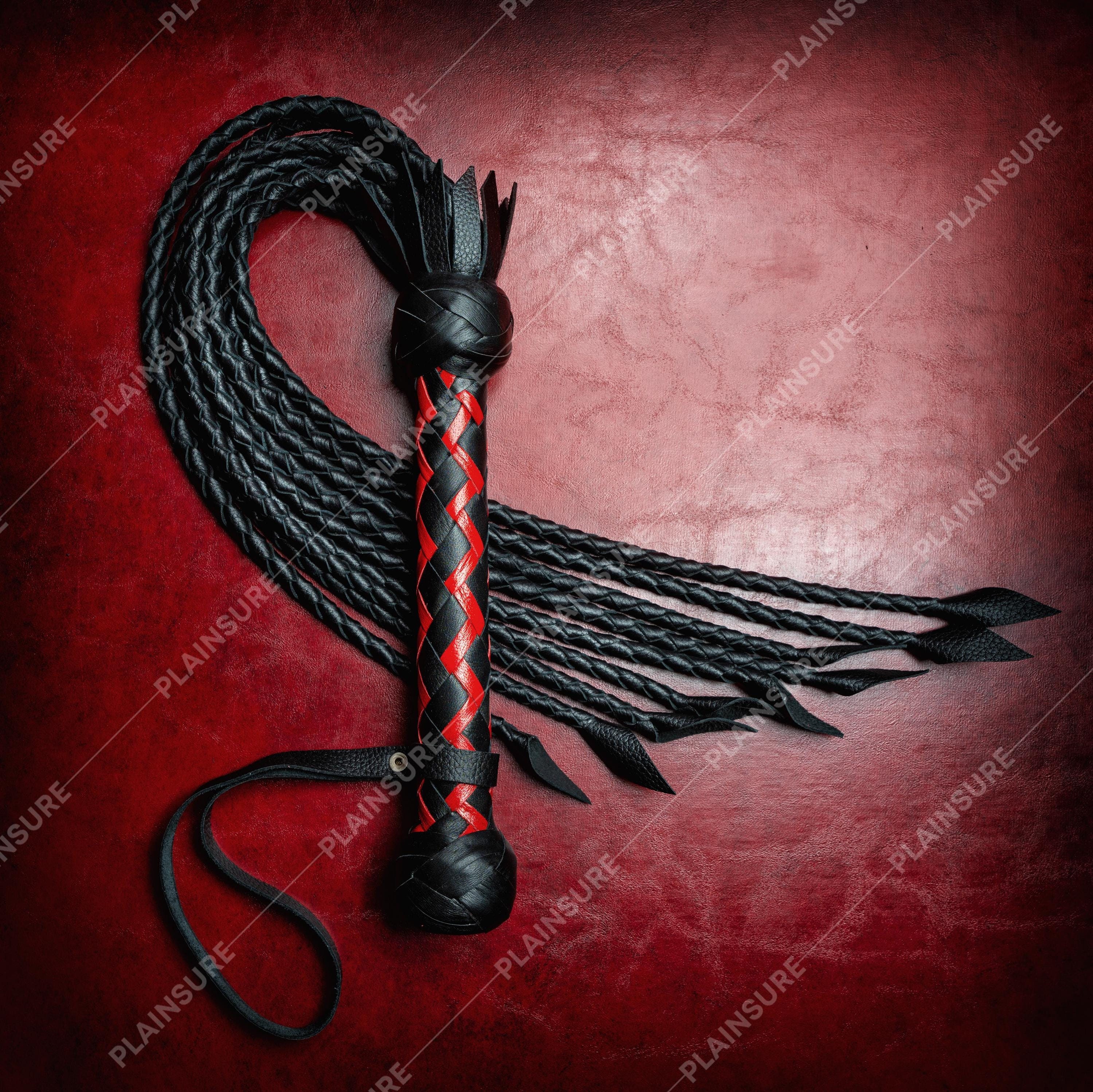 Heavy Duty Cat O Nine Tails Stingy Leather Flogger