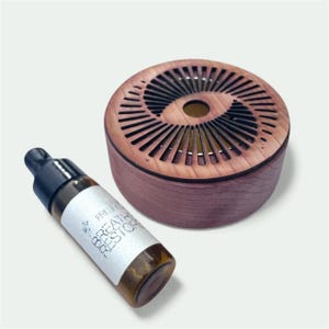 Natural Car Air Freshener – Cedar Diffuser with Essential Oils | Breathe & Restore Scent | Handmade, Non-Toxic, Refillable, USA Made