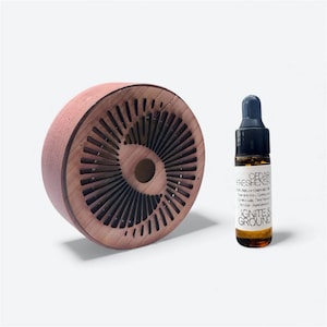 Cedar Car Air Freshener – Handmade Wood Diffuser, "Ignite & Ground" Car Scent
