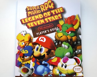 Handmade reproduction for SNES guide, RPG, legend of the Seven Stars, handmade reproduction print, replacement guide, super mario rpg, 019