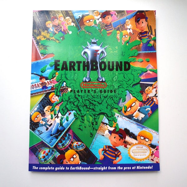 Handmade reproduction for SNES guide, Earthbound, Mother, handmade reproduction print, replacement guide, documents, repro print, 013