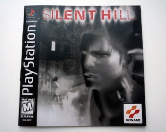 Reproduction of manual for retro games, ps1, horror, Survival horror, retro manual for modern game, sh ps1, indie game manual