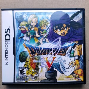 Dragon Quest V, DS Repro Print Inset, Replacment Box With Cover