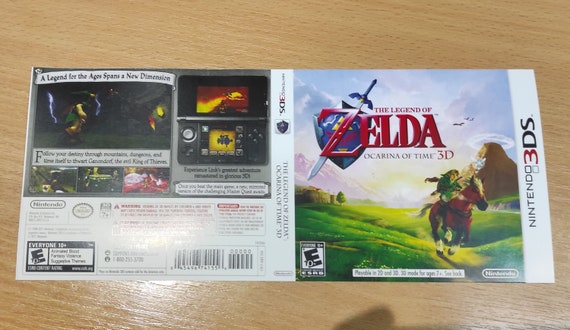 The Legend of Zelda: Ocarina of Time 3D Nintendo 3DS Box Art Cover