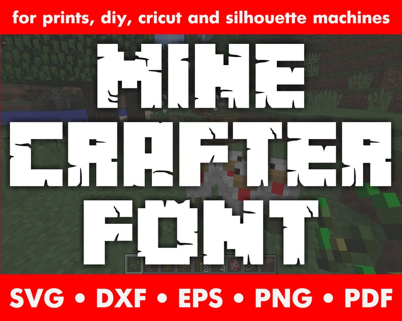 Download Design Space Eps Png Svg Diy Retro Font Minecrafter Font Game Font Shirt Dxf Pdf Cricut Silhouette Instant Download Art Collectibles Drawing Illustration Delage Com Br