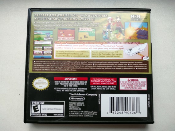 AUTHENTIC Nintendo DS POKEMON Big Box Heart Gold Version (No Game Box Only)