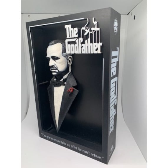 Buste Le Parrain - Vito Corleone En Résine, Statuette Cinéma, Collection