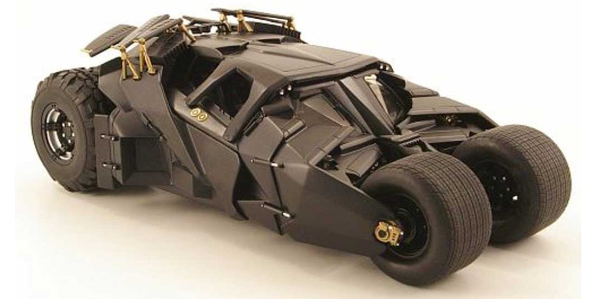 1:18 Hot Wheels Batmobile acróbata Dark Knight Fayette camuflaje 