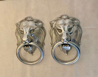 2 Grands Heurtoirs de porte LION en aluminium