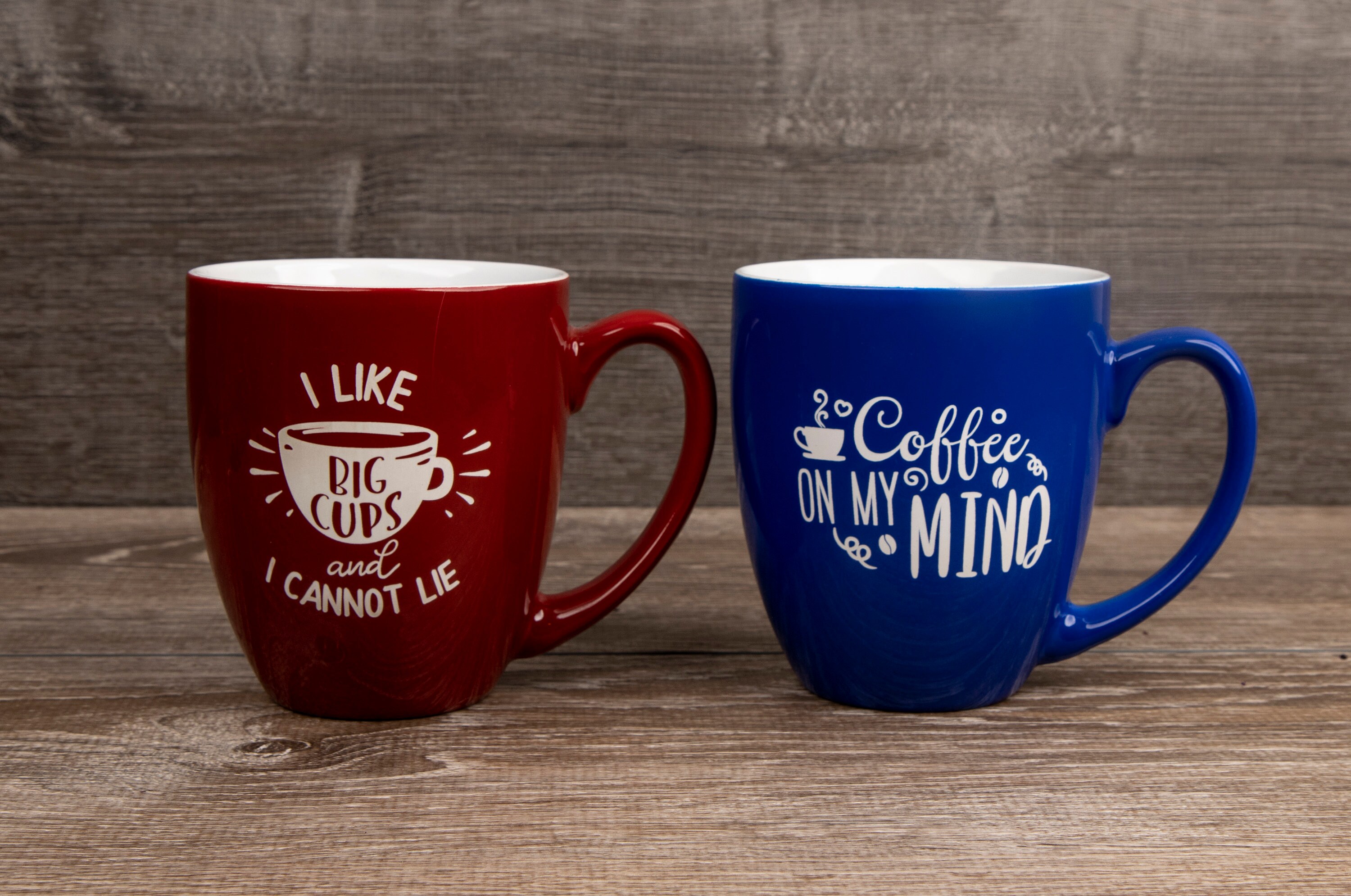 personalized bistro coffee mugs glossy 16 oz