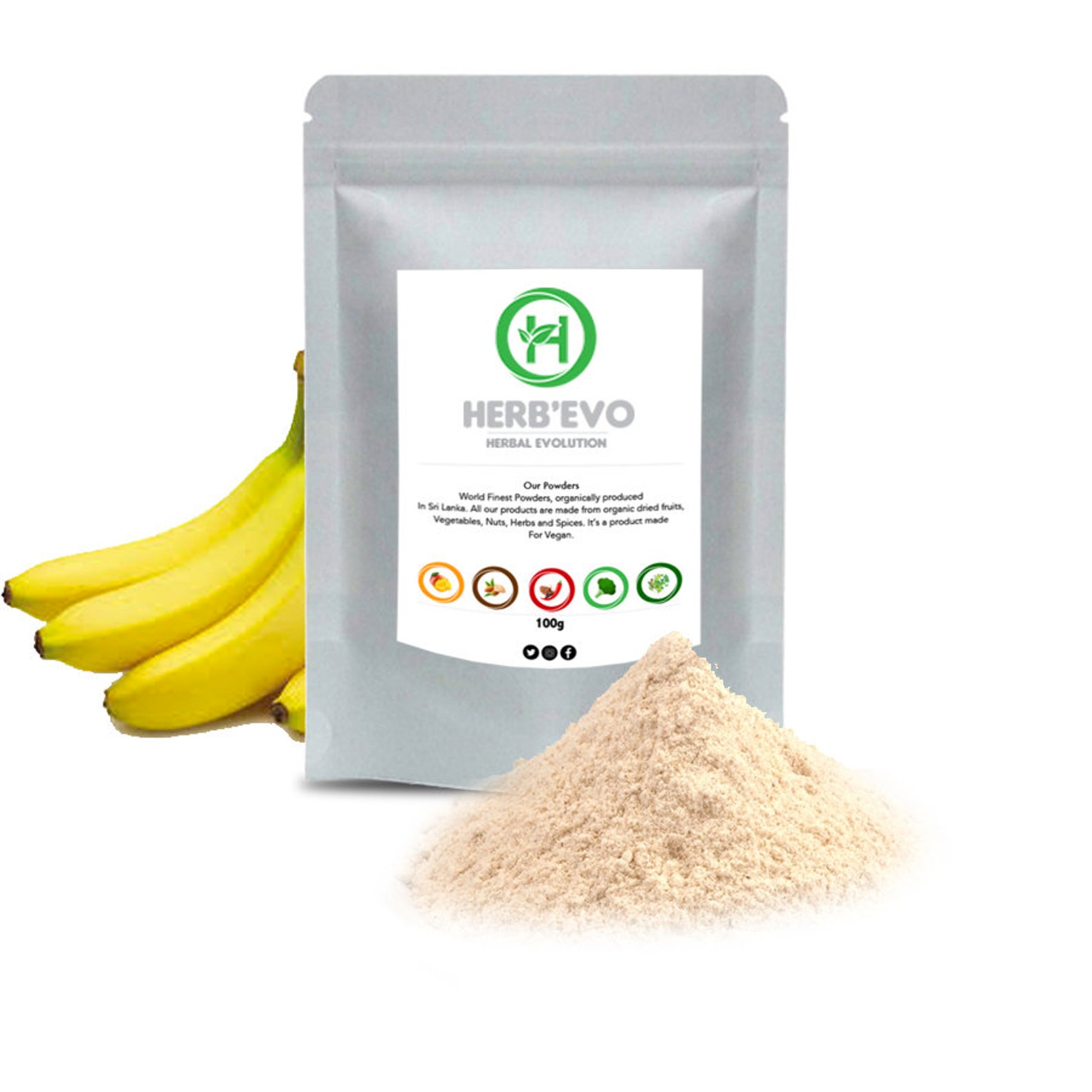 Organic Banana Powder Certified Fast Dispatch Vegan Healthy | Etsy
