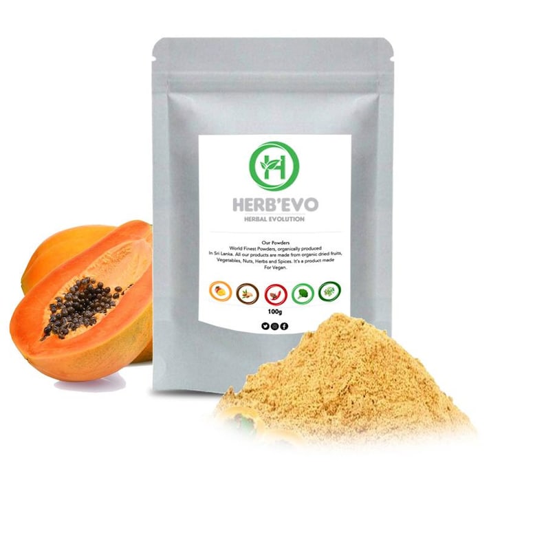 Papaya Fruit Powder Spray Dried Fast Dispatch and Delivery Etsy
