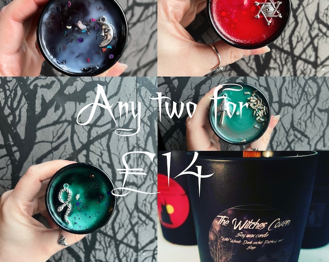 Any two for 14 | Mini Gothic soy wax candles | Horror | Ghostly gifts | small candles