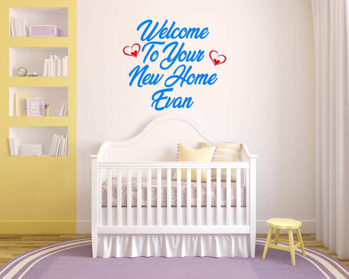 New Born Baby Wall Decal Sticker Etsy