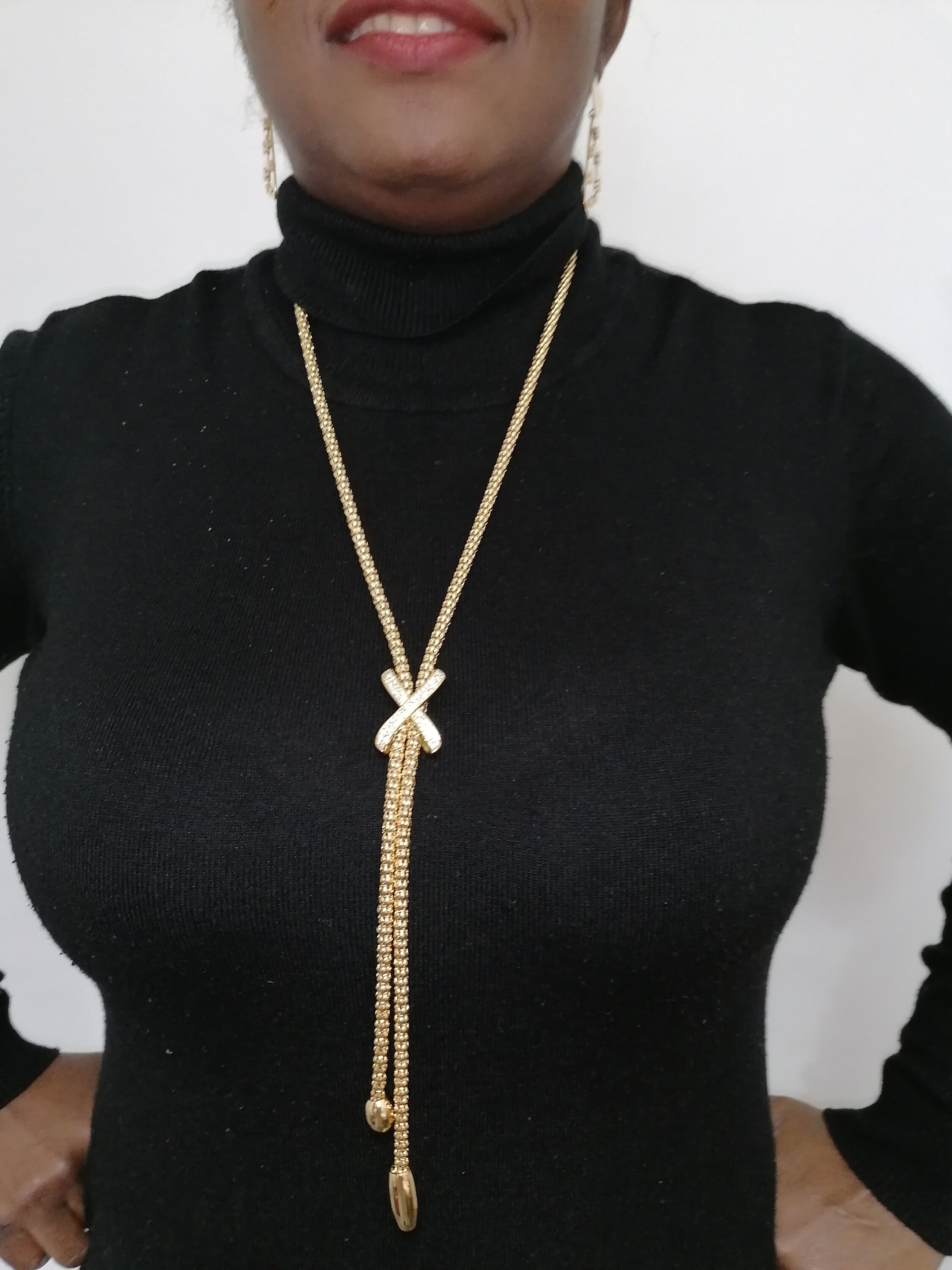 Gold Costume Fashion Extra Long Chain 