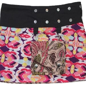 Midi Skirt, Woman Cotton Skirt, Wrap Skirt, Reversible Skirt, Summer Skirt, Ladies Skirt, Women Mini Skirt