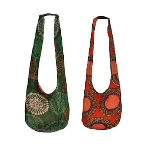 Children, hobo bag, made of  green/orange revisible  bag, shoulder bag, small nursery bag, children&#39;s bag, cloth bag, reversible bag, gift