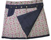 Gugi Reversible Classic Wrap Skirt With Pocket