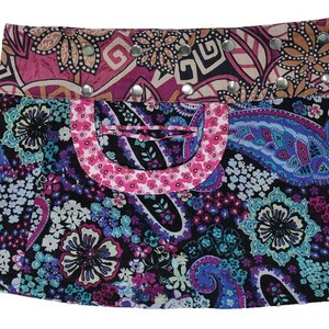 Gugi Reversible Summer Wrap Skirt With Pouch, Reversible skirt, Cotton Skirt, Snap Skirt, Women Skirt, Mini Skirt