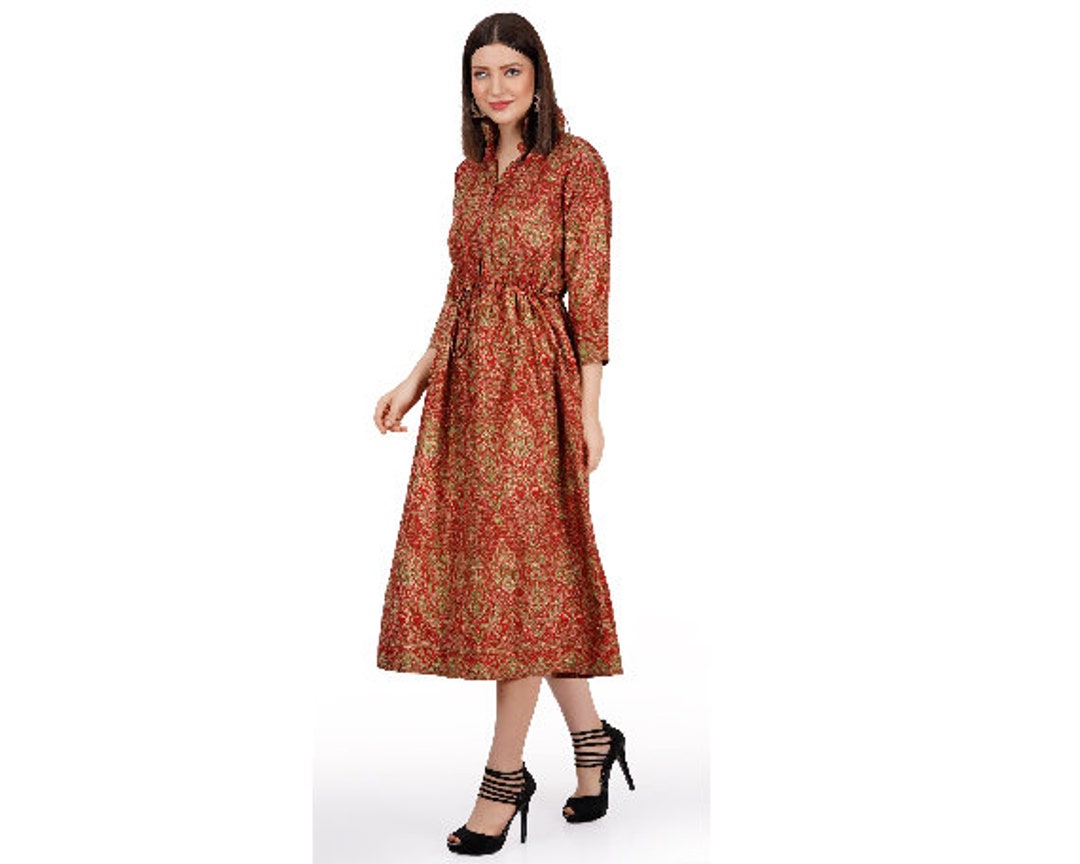 Antique Bronze Plain Dyed Alina Silk
