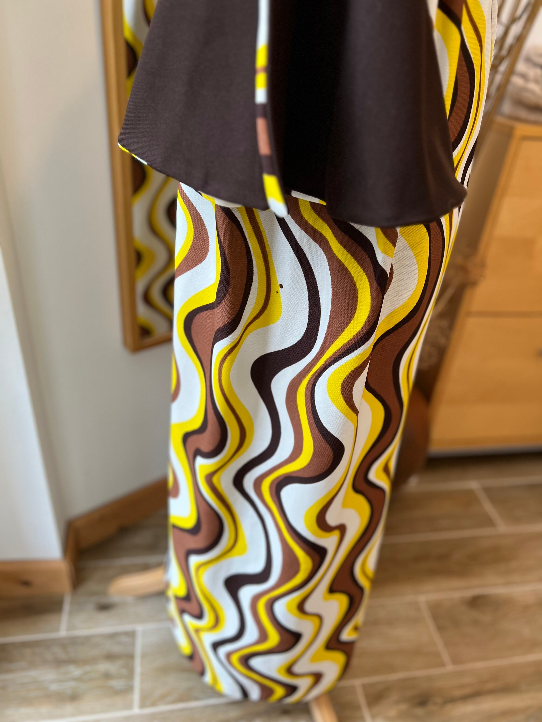 Chocolate Swirl Vintage Summer Dress