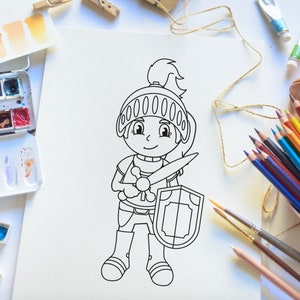 Armor of God, Coloring Pages, Children's Activity, Bible Lessons