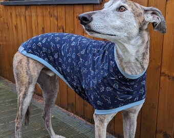 Blas & Co Ocean Dreams Hound T-shirt - Greyhound Whippet T-shirt - Greyhound-kleding