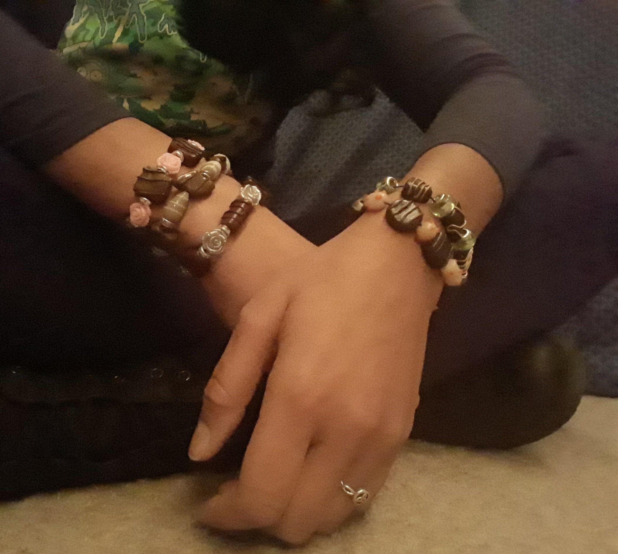 Chocolate bracelets Handmade candy stretchy bracelets Etsy