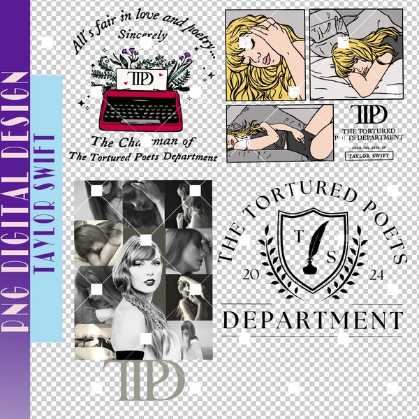 The Tortured Poets Department Inspired Tay Swift-i-e New Album TTPD png  Design for  Sublimation and Screen Printing. TTPD clipart