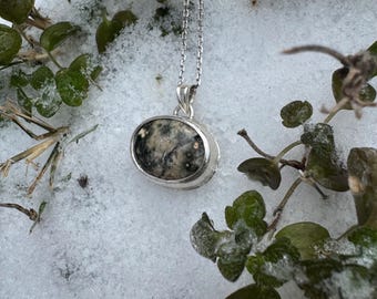Sterling silver ocean jaspis hänge