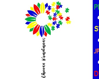 Download Autism Sunflower Svg Etsy