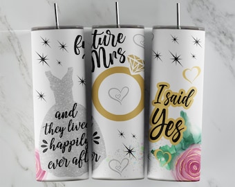 20oz Skinny Tumbler Sublimation Template Design • BRIDE TO Be • Sublimation • 20oz Skinny Tumbler • PNG file • Sublimation Design