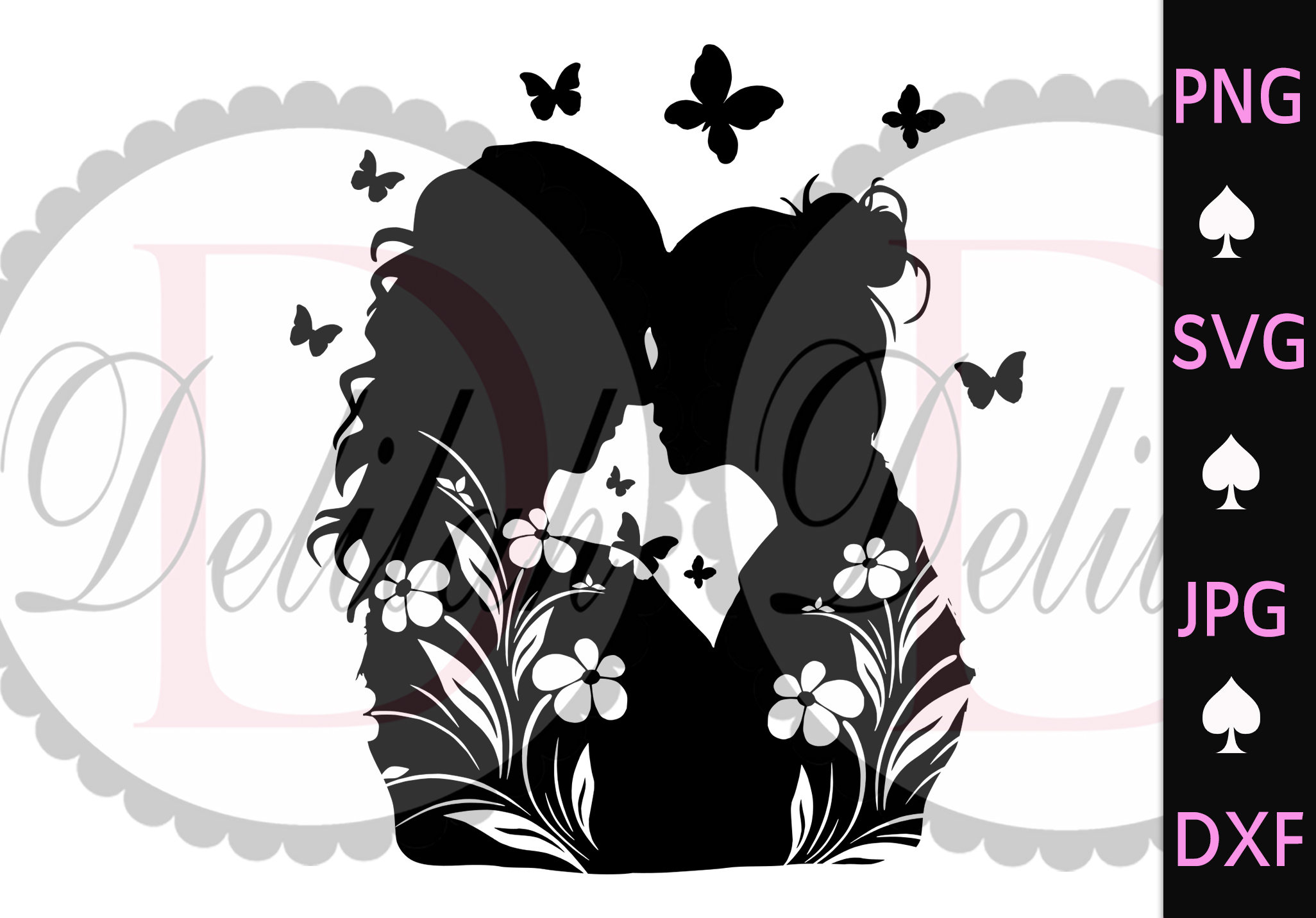 Décoration Murale Acrylique 'À Ma Fille' – Silhouette Maman Et Fille Avec Cœur Rouge – Message émouvant