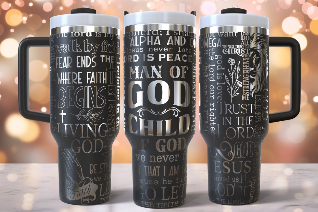 Hyturtle Personalized Christian God 40oz Tumbler With