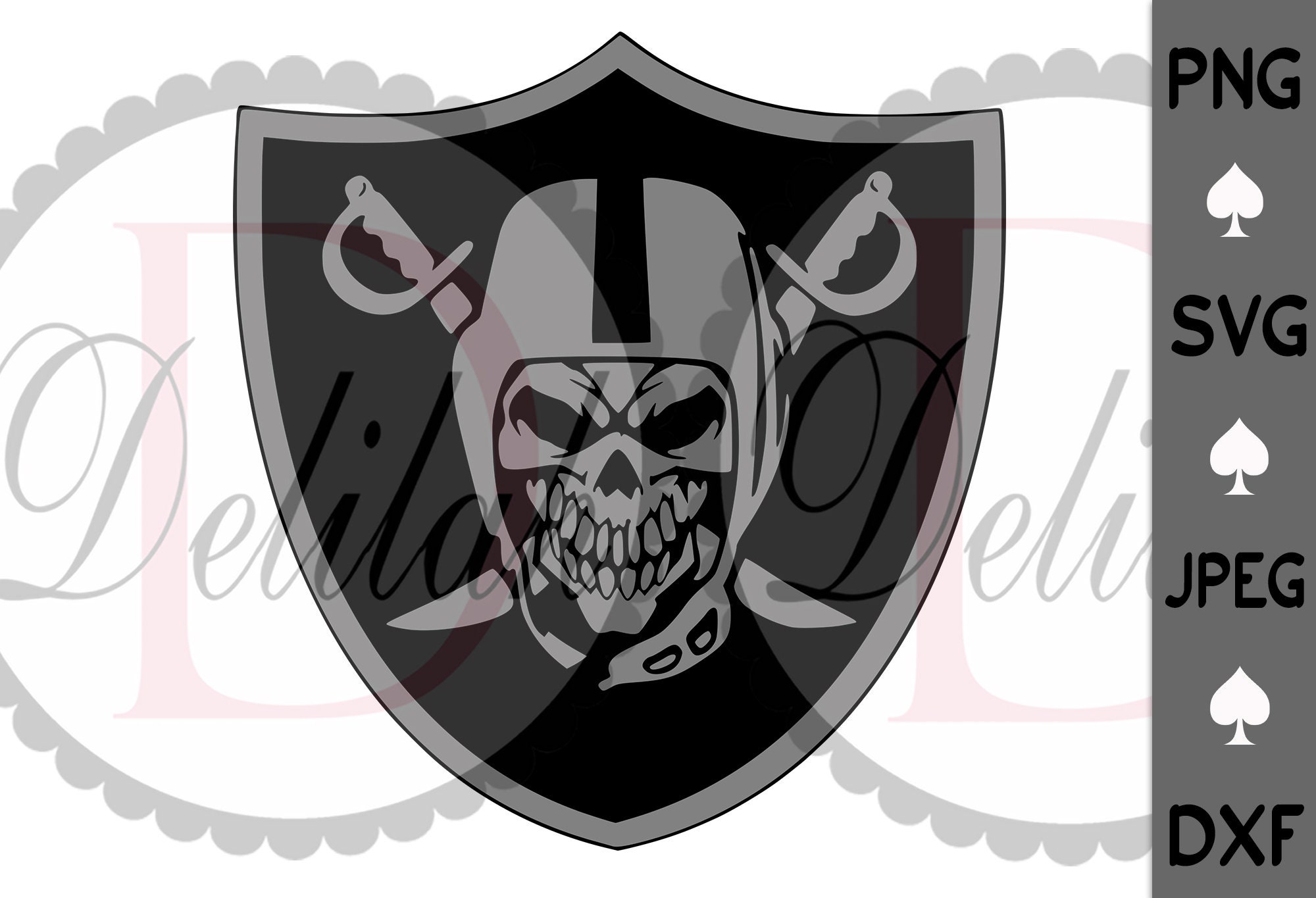 Raiders Nation Skull SVG Raiders Logo SVG Raiders Png Etsy