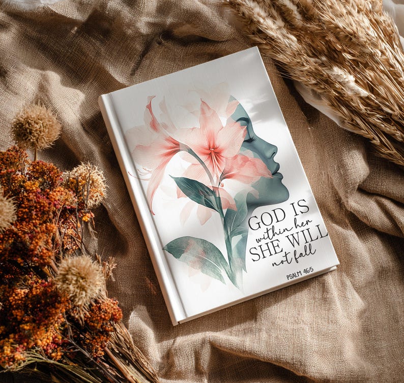 God is Within Her Journal Covers PNG Design Sublimation - Printable ...